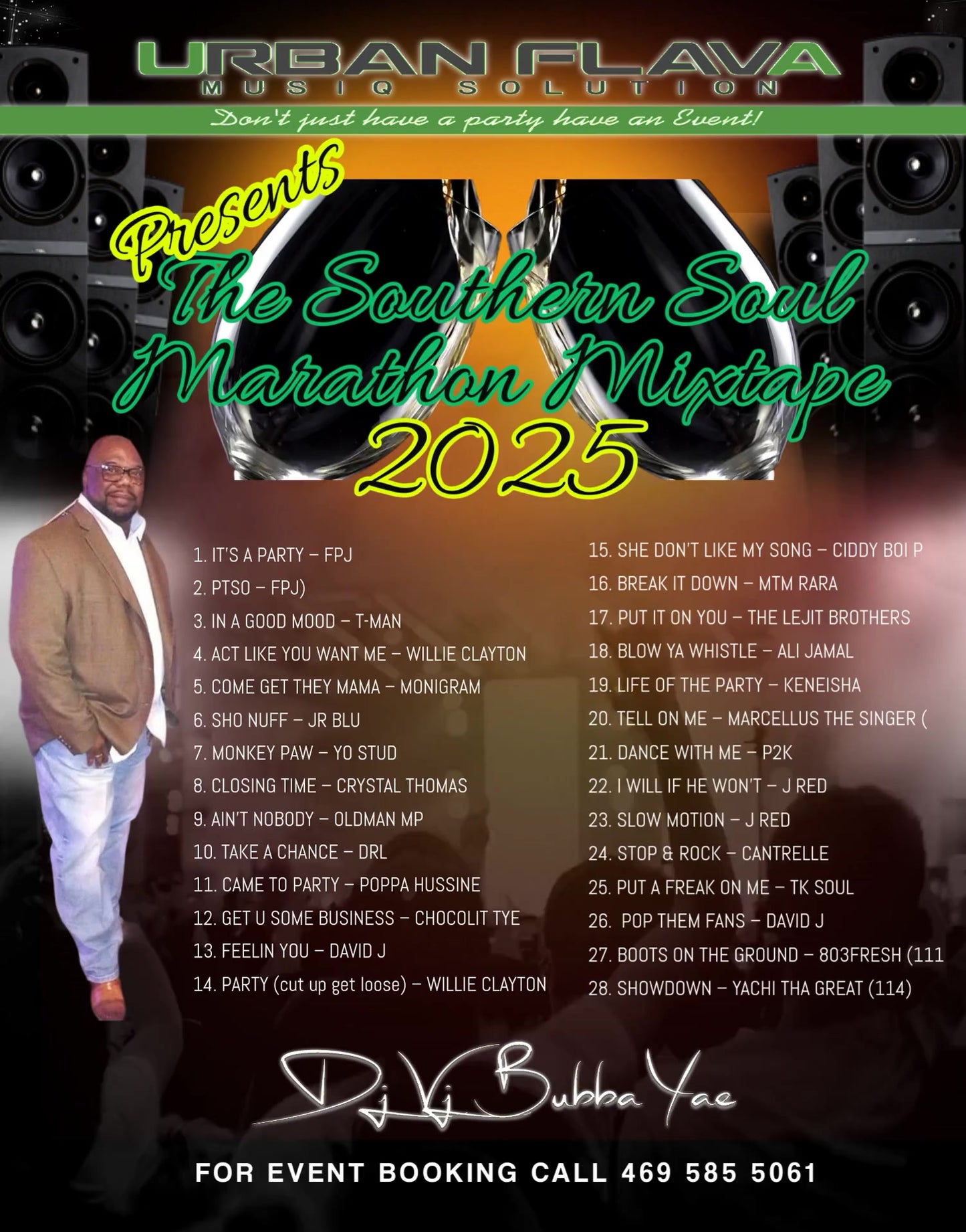 DJ BUBBA YAE’S URBAN FLAVA FOR THE LOVE OF SOUL MUSIQ THE MARATHON 2025